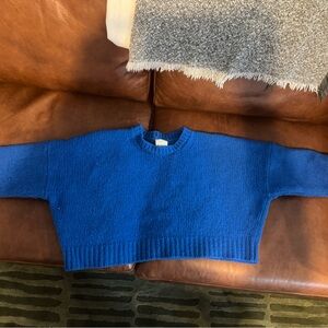 Babaa Blue Crew Neck Sweater